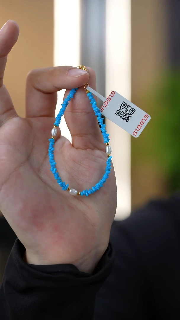 未镶嵌绿松石手链秒拍号11