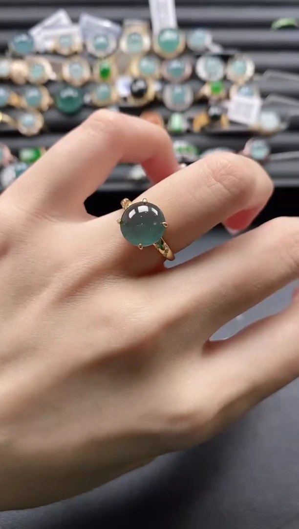 【闪购商品】翡翠戒指银S925镶嵌11111