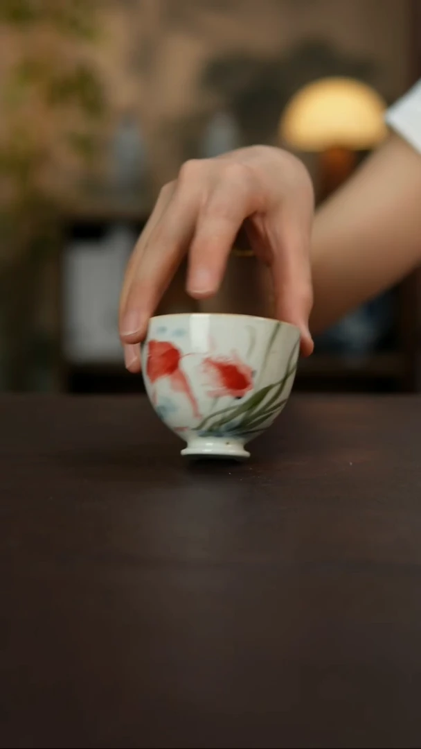 景德镇陶瓷杯碗柴烧多人