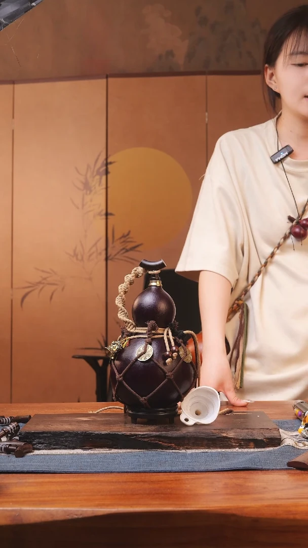 1864号精品大漆葫芦防腐防渗装水茶酒