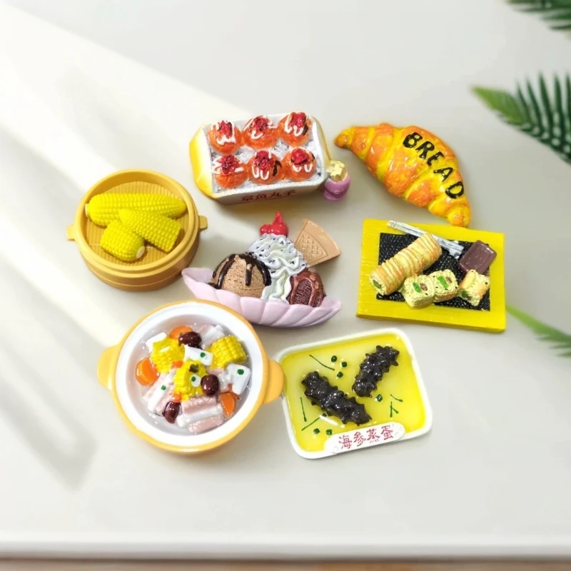 【直播间代拆】高货树脂创意立体手绘食玩冰箱贴摆件吸附磁铁