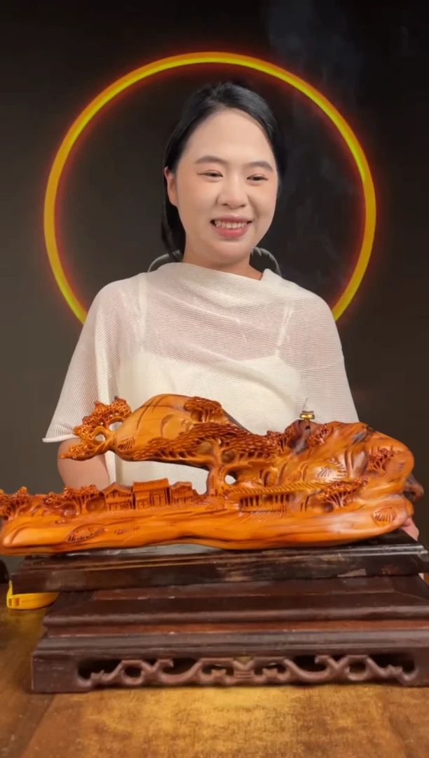 柏木（崖柏）手工摆件,先抢先得! 编号:124