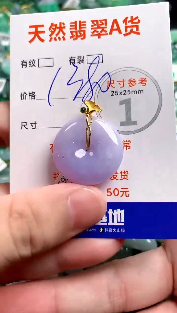 翡翠18K金镶嵌颈饰0566462844