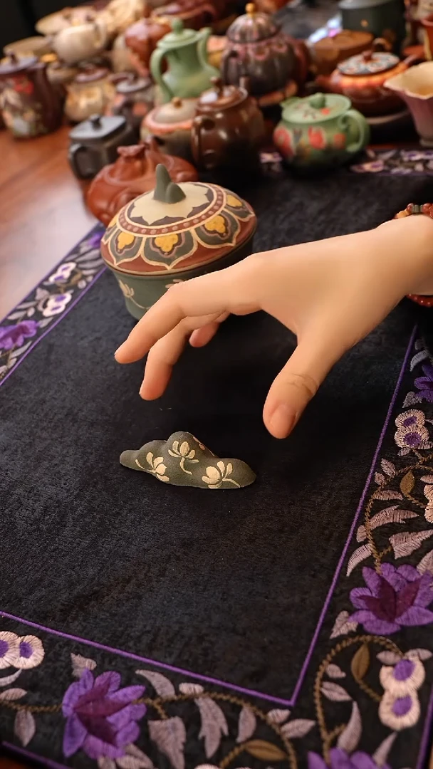 茶壶紫砂观山笔搁