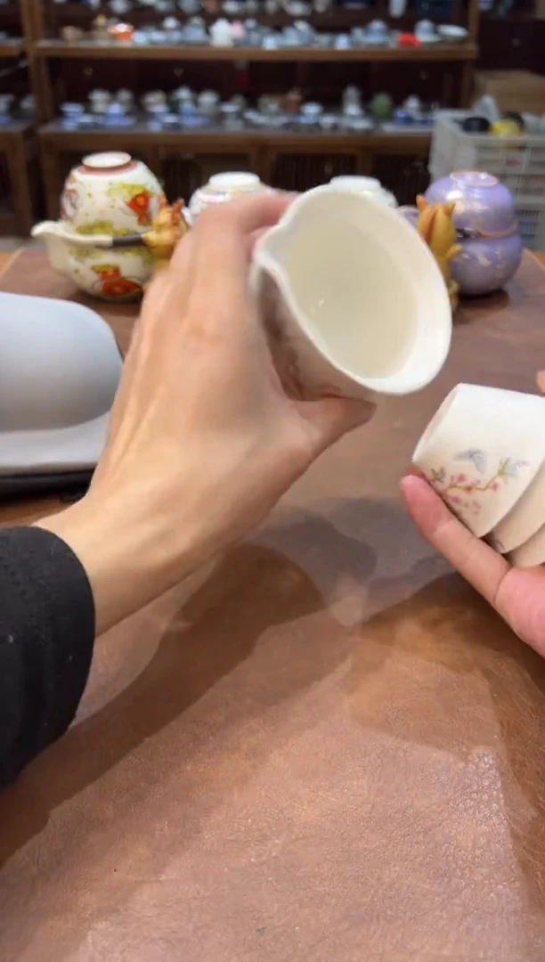 真的很便宜会开片的旅行茶具
