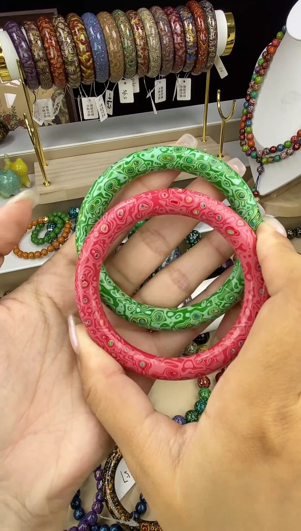 美**喵山屿非遗大漆珠手镯58