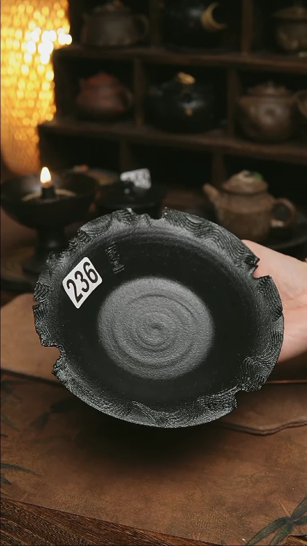 236号紫砂全手侘寂壶承