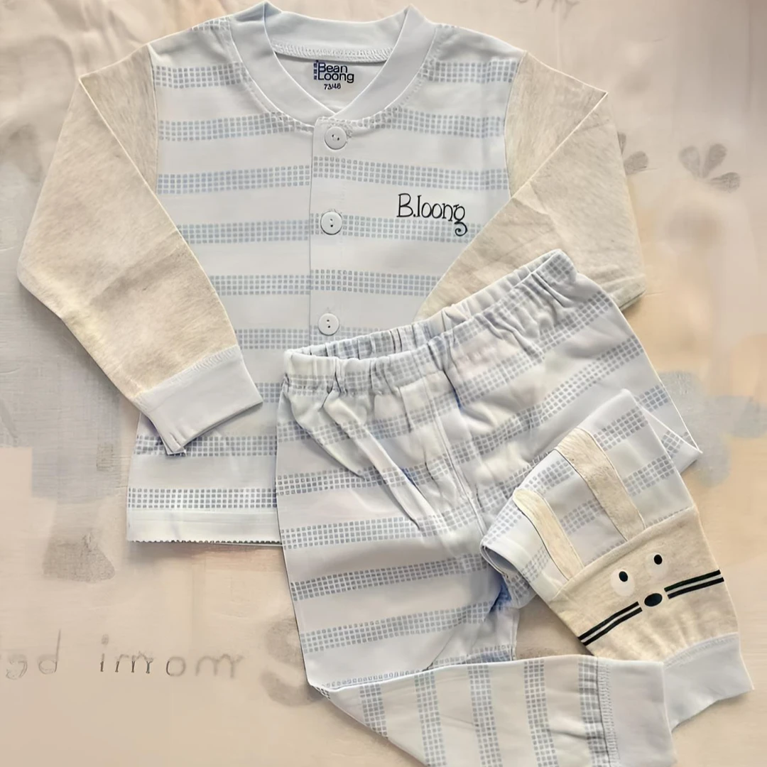 【麦哈哈】憨豆龙百棉磨毛分体有骨套装