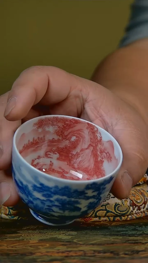 杯手工手绘杯杯很美丽