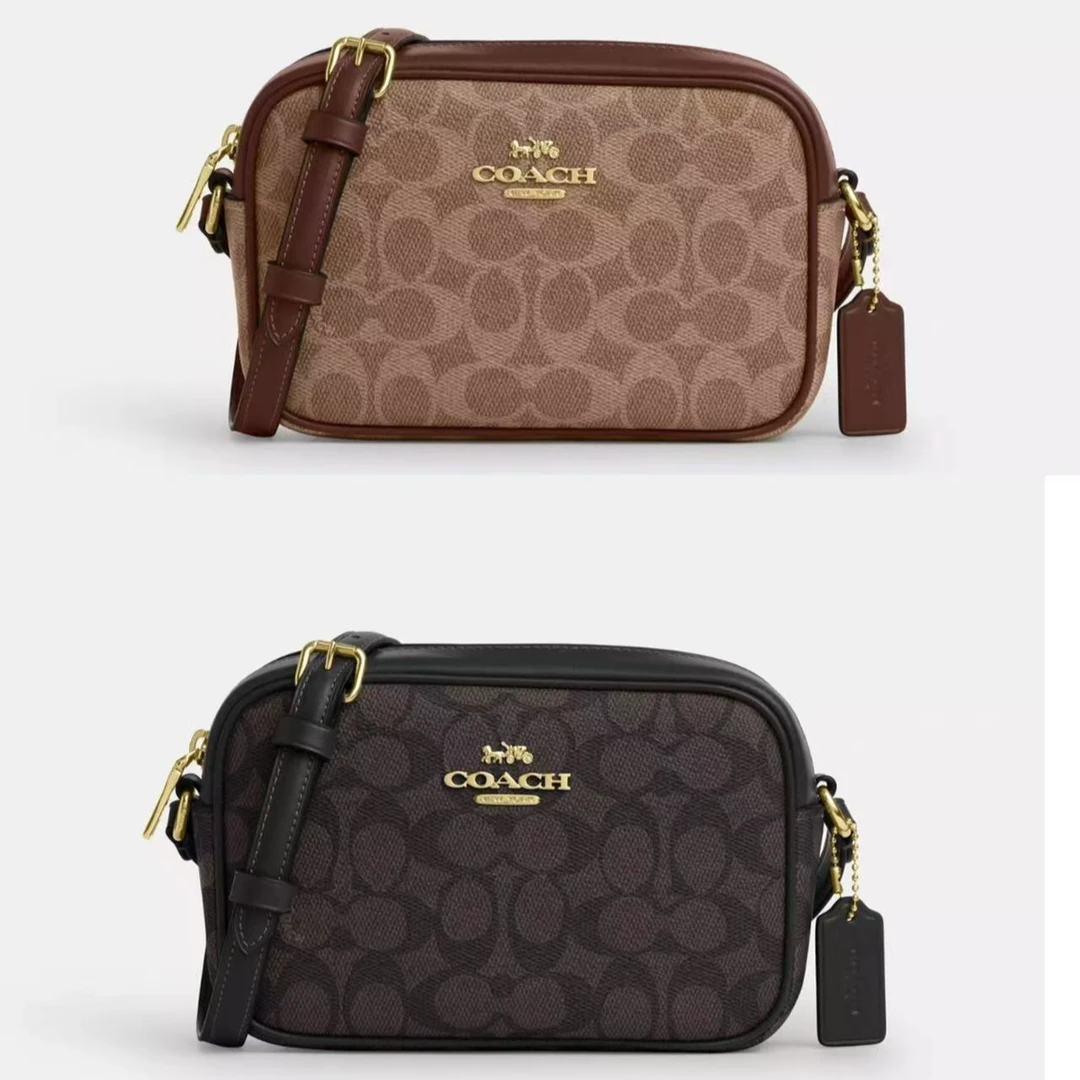 COACH/蔻驰焦糖、深棕相机斜挎包 （尺寸18*13）
