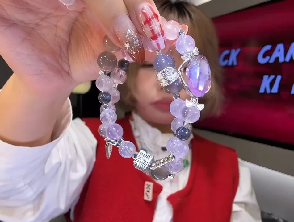 未镶嵌手链水晶黑糖kiki