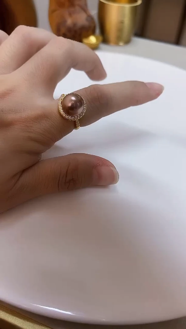 颈饰银S925镶嵌淡水珍珠11mm