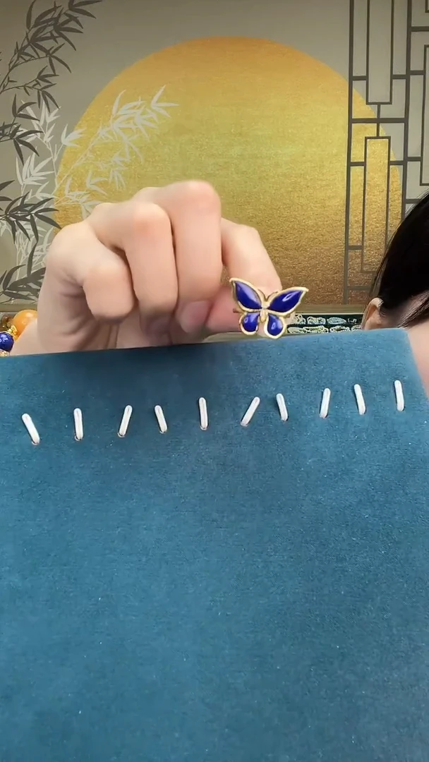 未镶嵌青金石戒指A1292