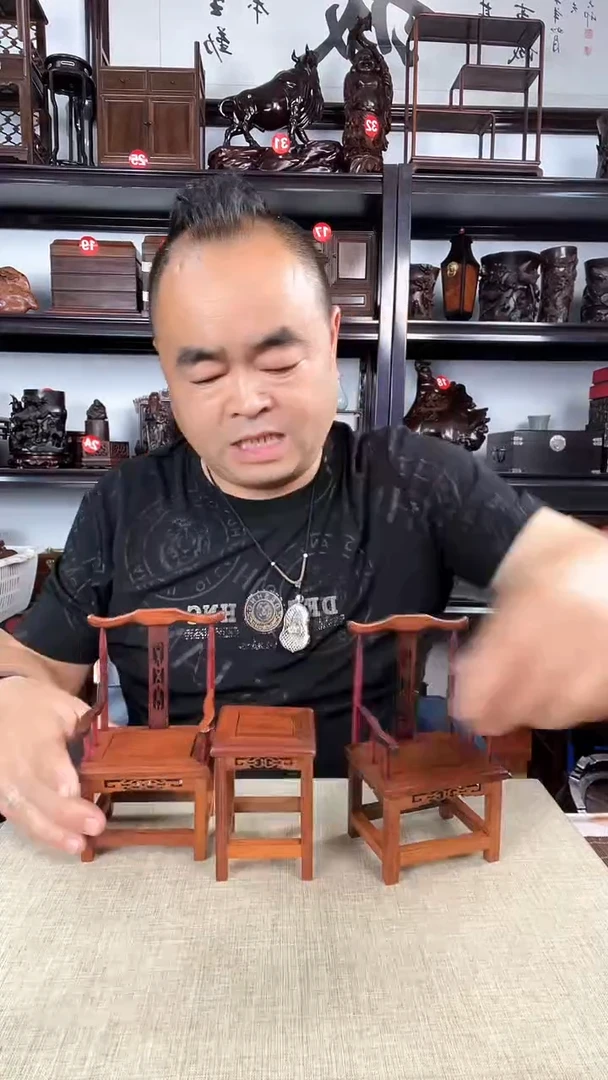 木官帽椅一套老李红木工艺品