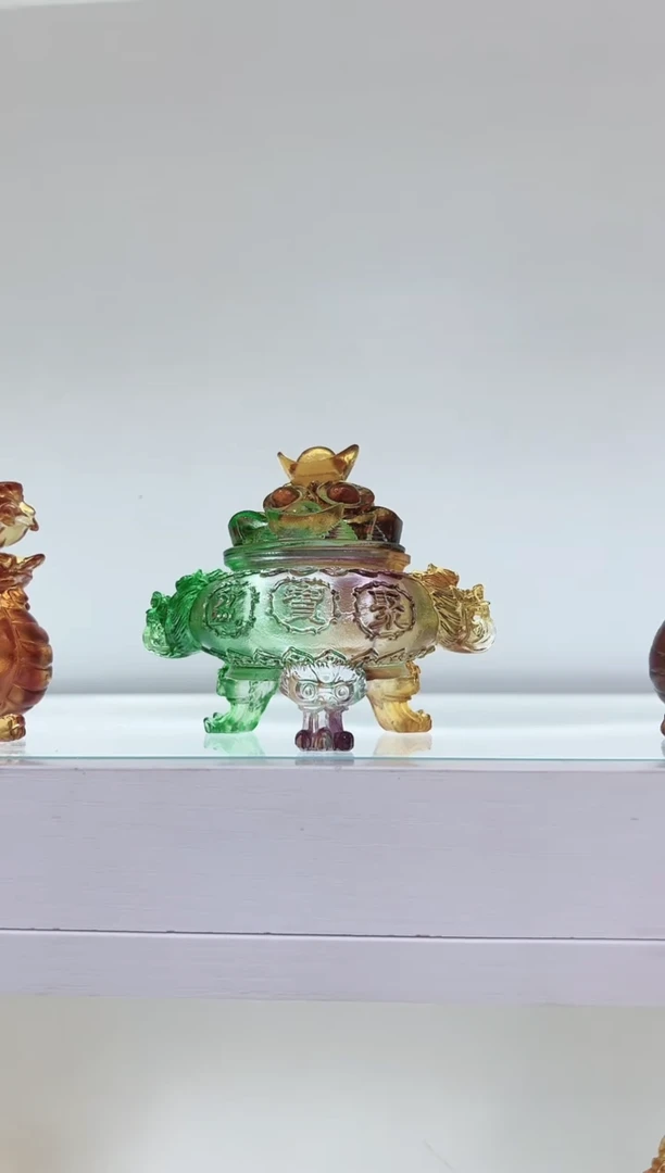 手工艺品琉璃古法琉璃聚宝盆