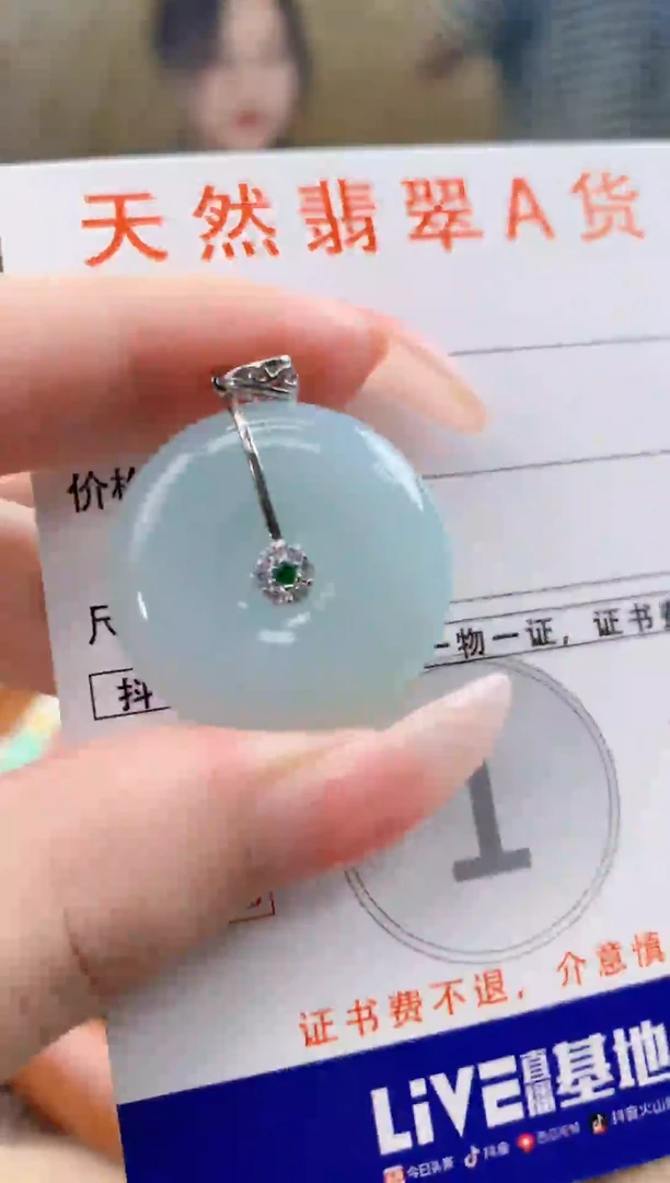 颈饰未镶嵌翡翠天然A货翡翠挂件