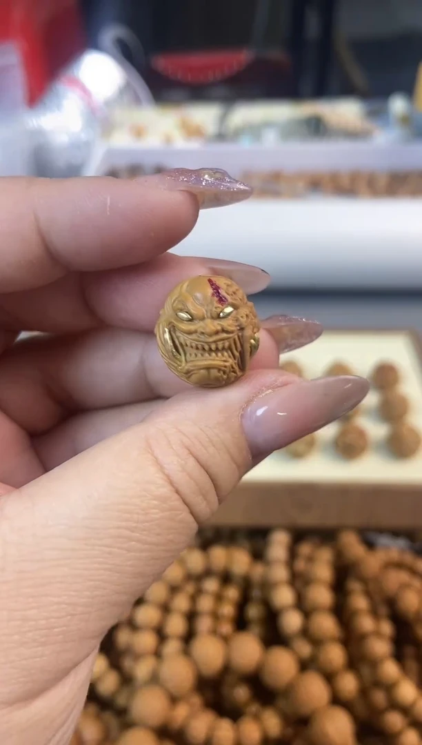 手串猴头核桃夜叉微瑕不退还黑点