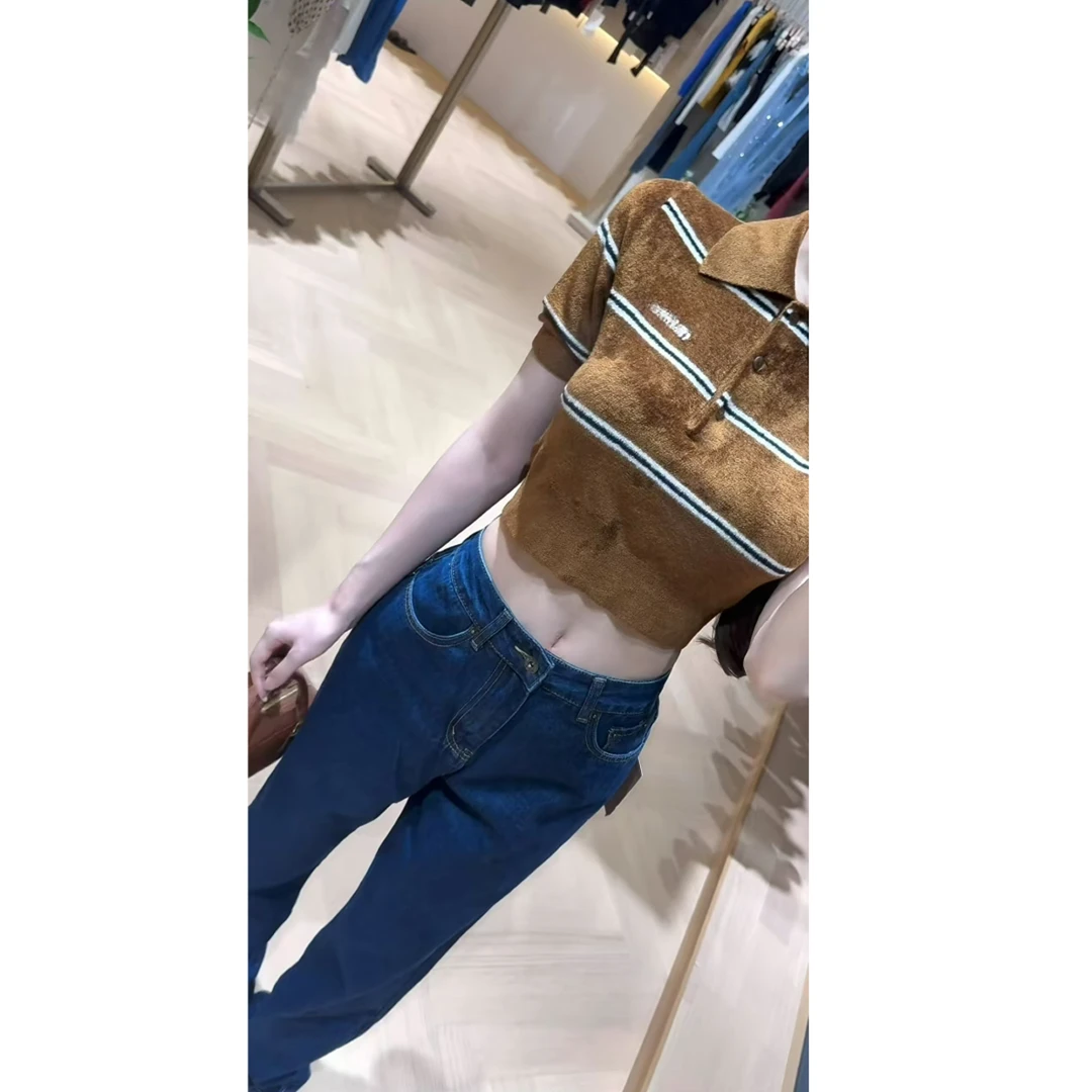 设计感辣妹气质上衣女2025秋季新款显瘦牛仔裤