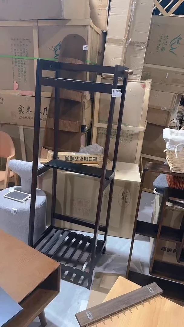 木(非红木类)衣帽架滚根棍 瑕疵