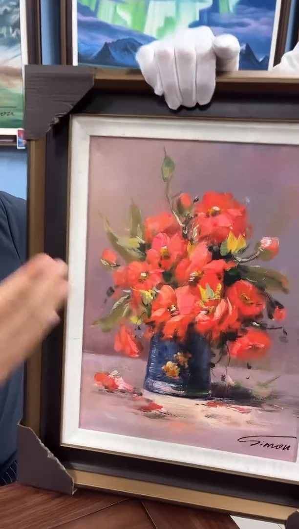 国画油画陶宗健-30x40-花卉