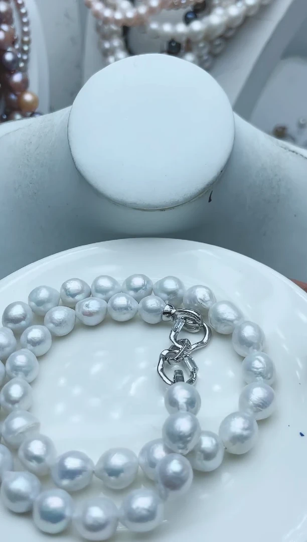 【闪购商品】淡水珍珠颈饰钛钢1