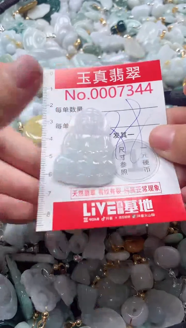 吊坠(不含链)未镶嵌翡翠7344