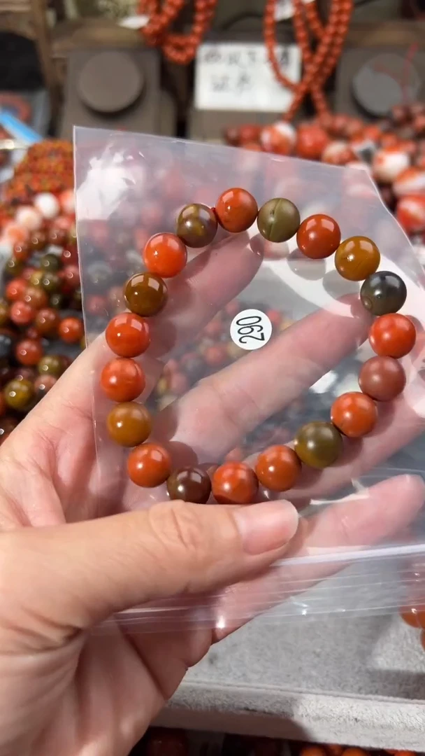 南红玛瑙手串未镶嵌11