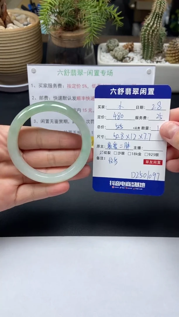 【闪购商品】翡翠手镯未镶嵌D2501097