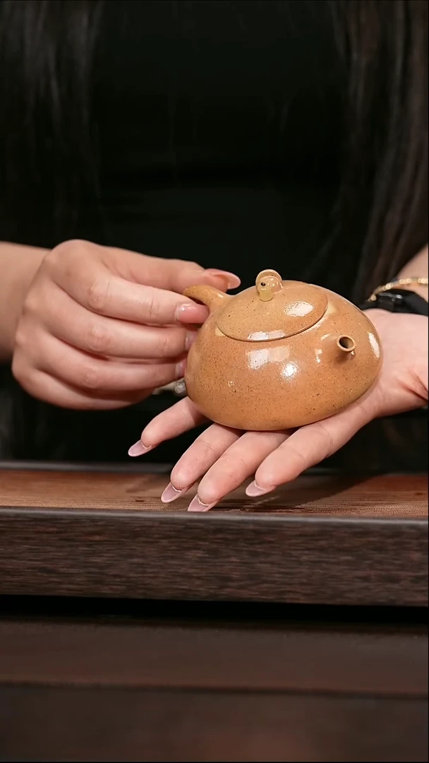 茶壶紫砂宜兴原矿紫砂壶  柴烧太白
