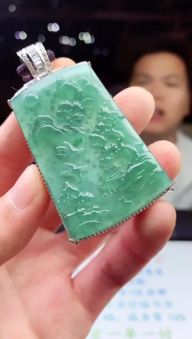 颈饰未镶嵌翡翠天然A货翡翠拍一发一