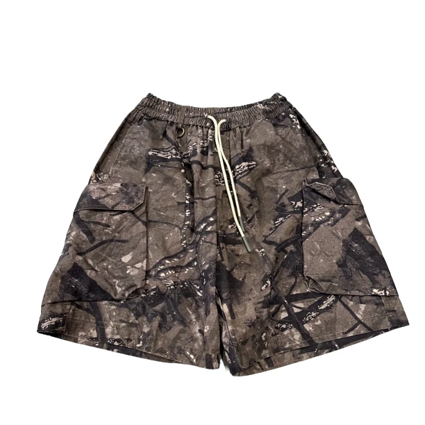 韩版新款迷彩短裤工装休闲洋气时尚百搭宽松