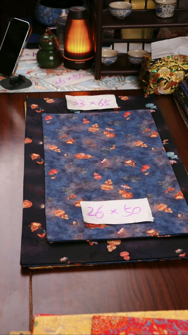 【葫芦黑蓝双面】中国风干泡织锦茶席26*50