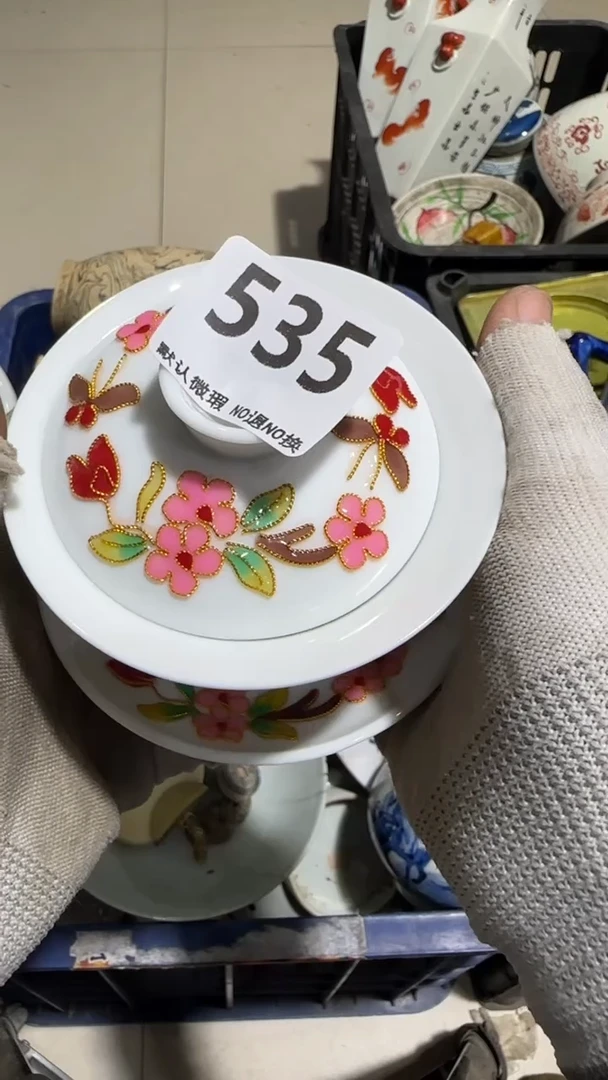瓷片吕*眼亿容工艺品535