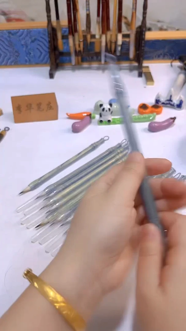 清月 纯紫兼小楷毛笔1支