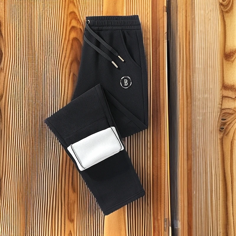 男女同款奥利绒加厚保暖休闲商务多色两款绣标保暖裤时尚秋冬