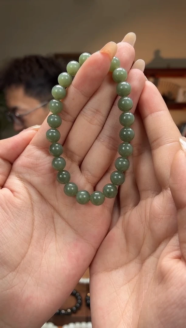 未镶嵌手串和田玉8圆