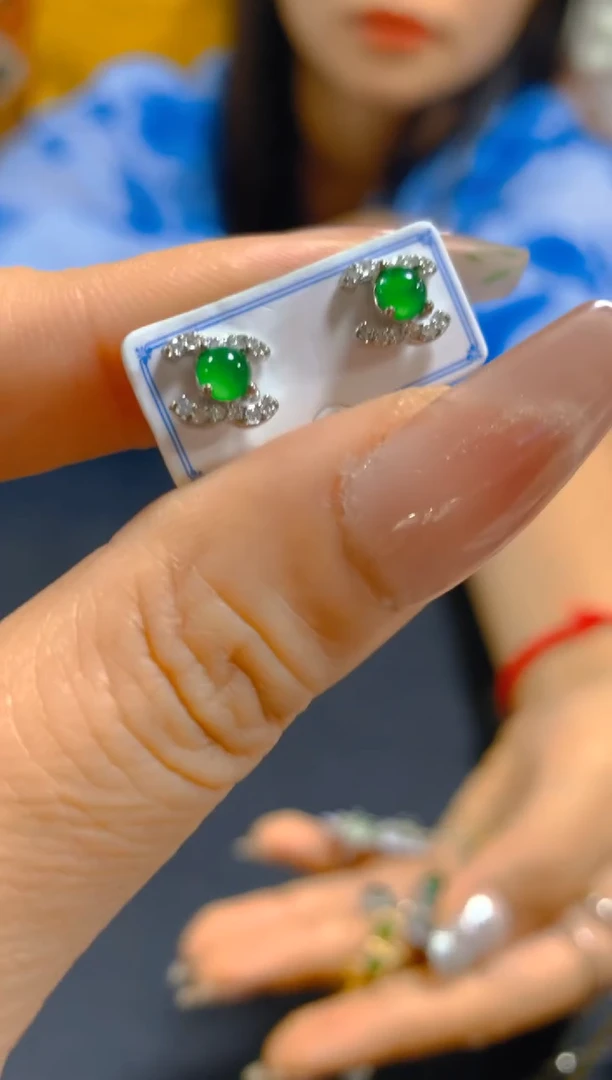 翡翠未镶嵌耳饰0817780140多样性发一