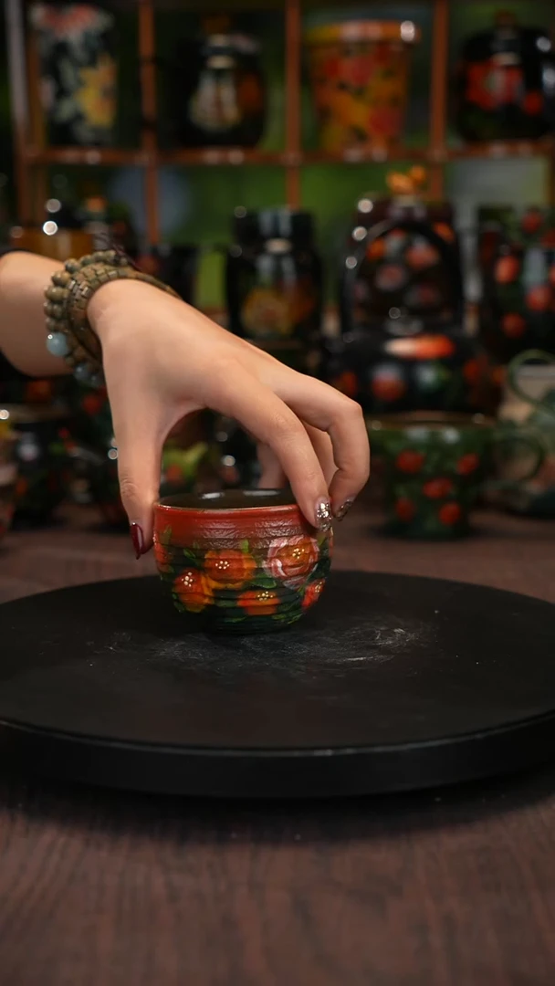 油画 手绘釉下彩