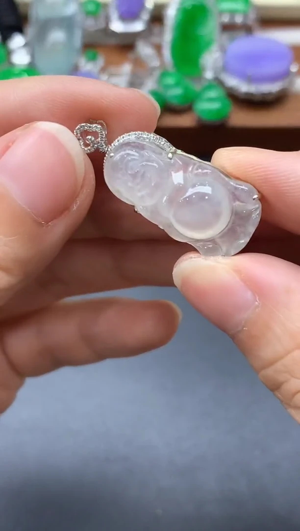 颈饰18K金镶嵌翡翠541国好珍宝