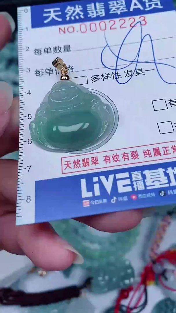 翡翠未镶嵌颈饰00002223