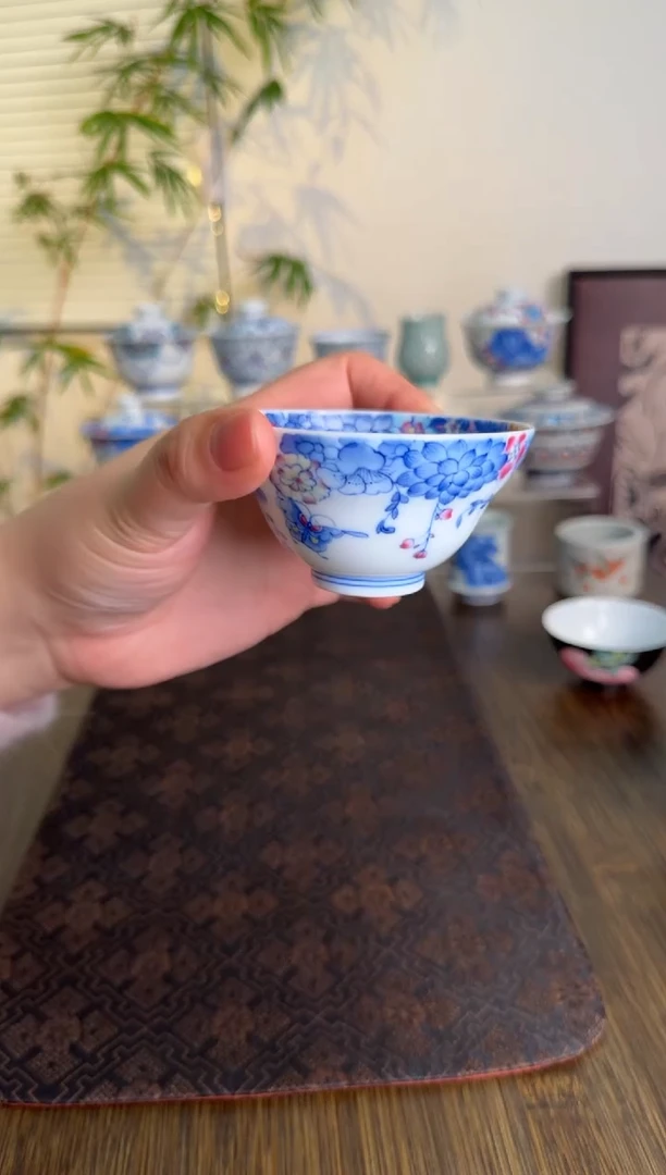 【闪购商品】景德镇斗彩手绘茶杯