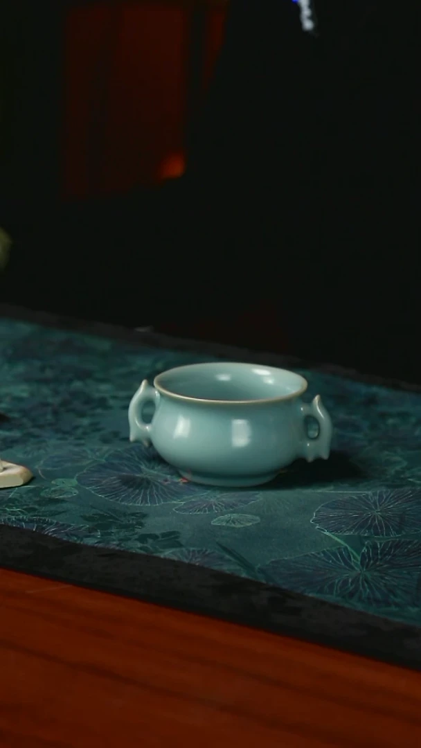 双耳杯 仿古 支钉 不开片 一级品