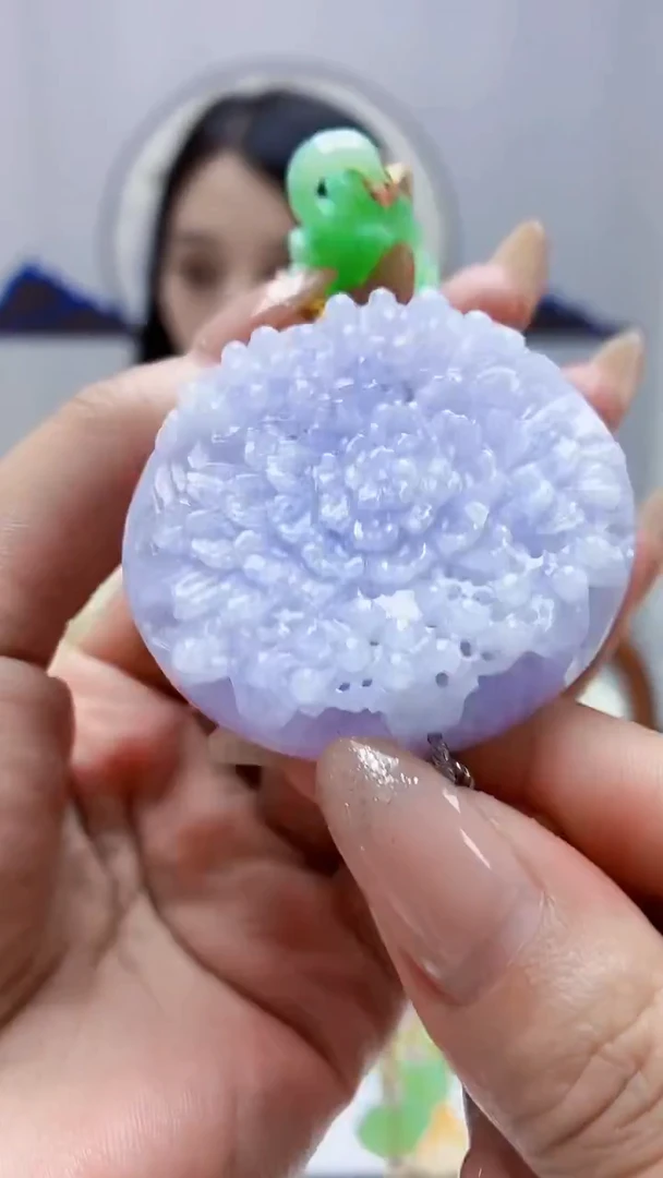 未镶嵌定制翡翠3495MM-毛货挂件53