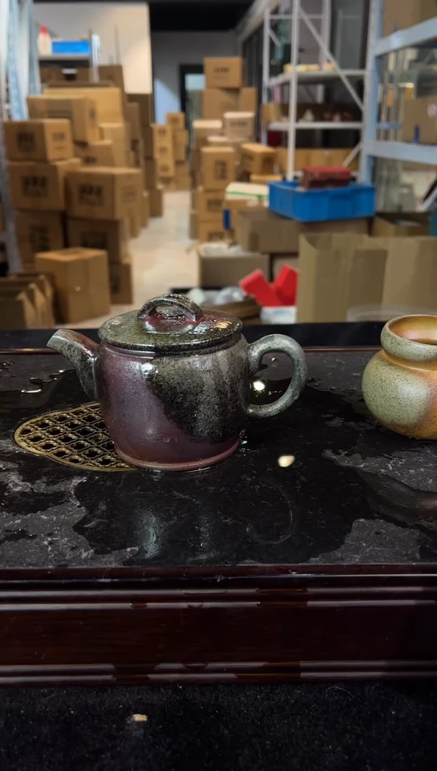 宜兴紫砂 紫砂茶壶 汉瓦