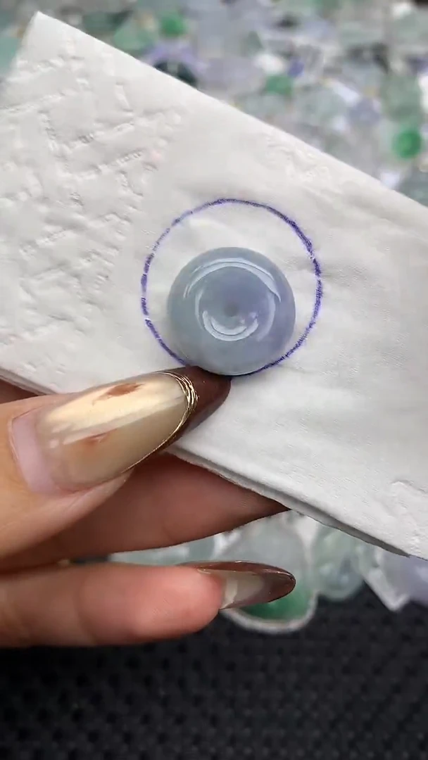 颈饰未镶嵌翡翠   天然翡翠A货  百元以上9米证书费自理