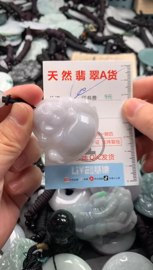 翡翠未镶嵌吊坠(不含链)1