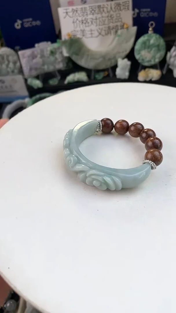 未镶嵌手链翡翠手工定制默认微瑕主播介绍为准