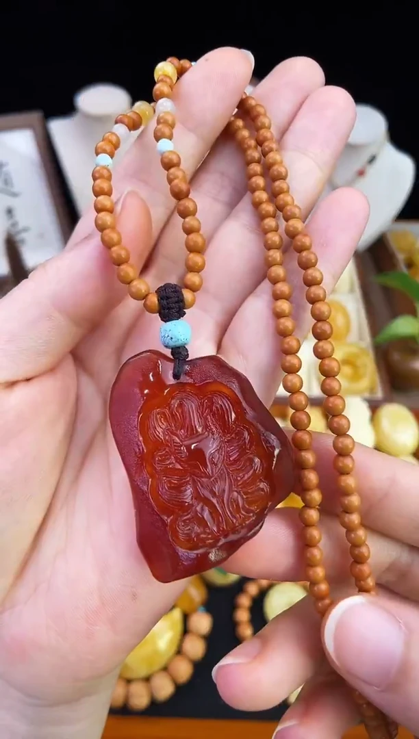 琥珀未镶嵌珠宝奇石柒月