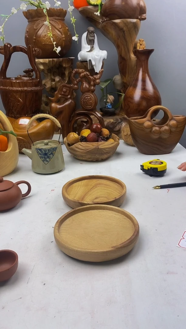 香樟木17香樟木实木托盘两个一组