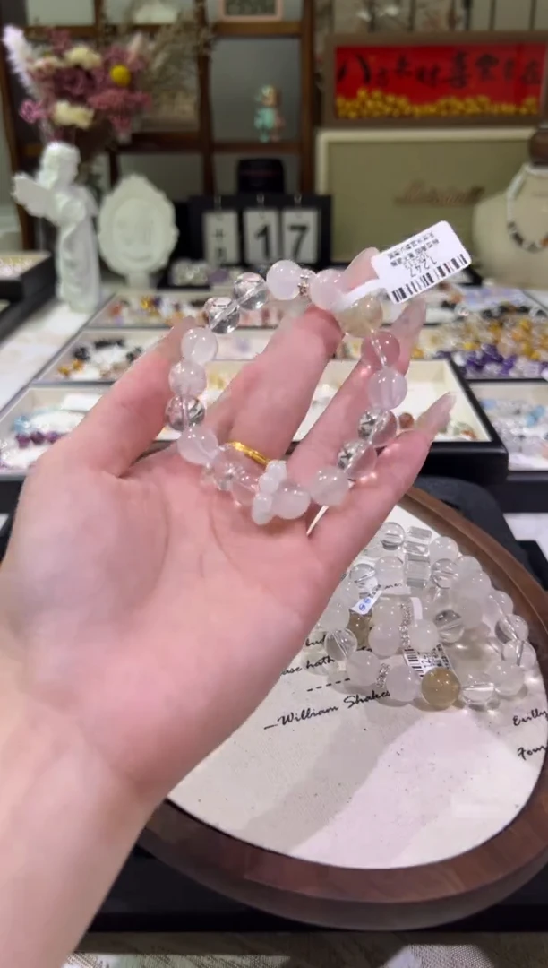 合金手链水晶天然水晶 多样性发一